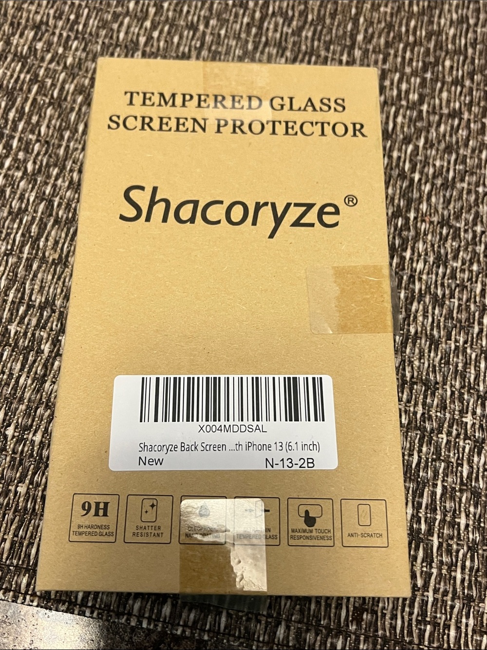 TWO pack Iphone 13 tempered glass back screen protector